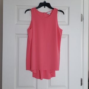 Pink flowly back blouse